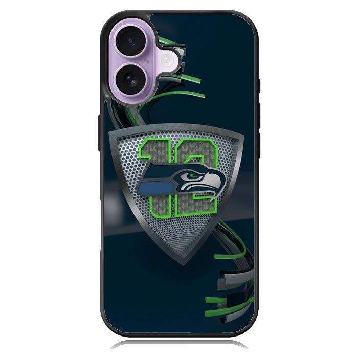 Seattle Seahawks 12 iPhone 16 Case DC1646