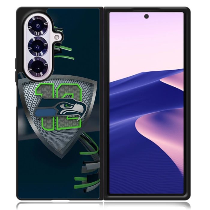 Seattle Seahawks 12 Samsung Galaxy Z Fold 7 Case DC1646