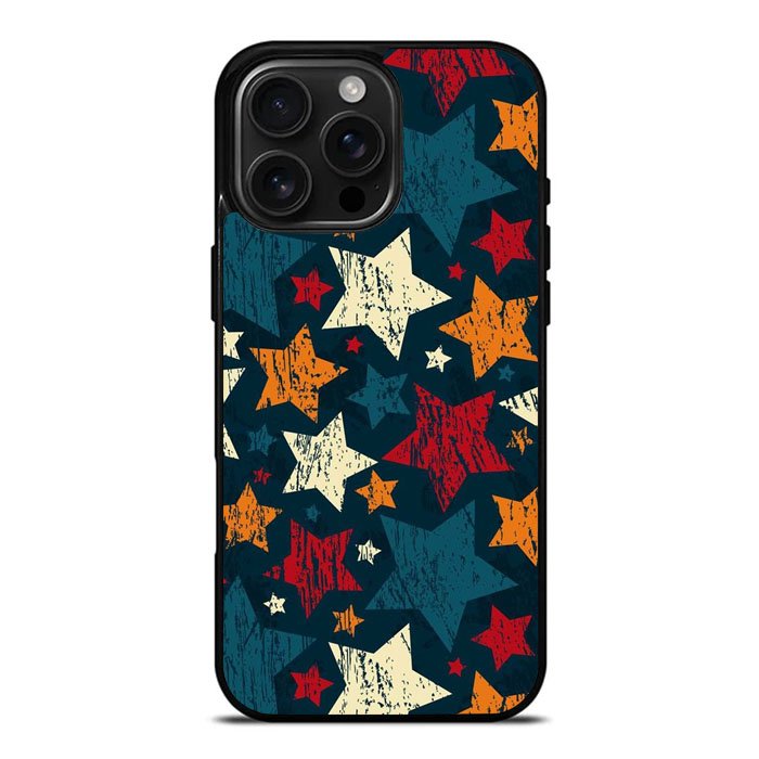Star Pattren Case iPhone 16 Pro Case DC1733