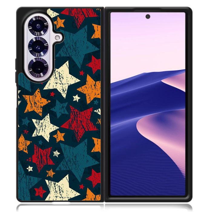 Star Pattren Case Samsung Galaxy Z Fold 7 Case DC1733