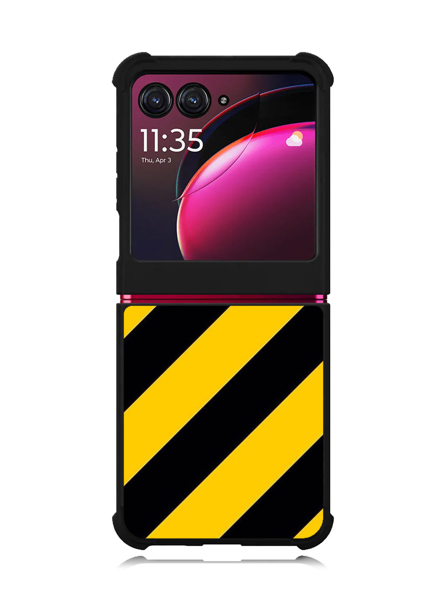 Black Yellow Motorola Moto Razr Plus 2023 , Moto Razr+ 2023 Case