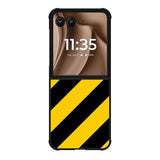 Black Yellow Motorola Moto RAZR Plus 2025 Case