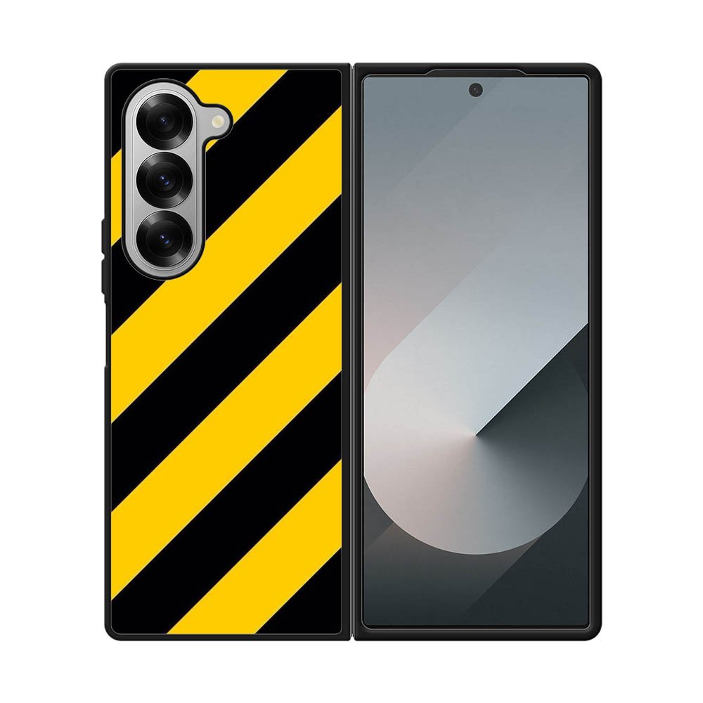 Black Yellow Samsung Galaxy Z Fold 7 5G Case