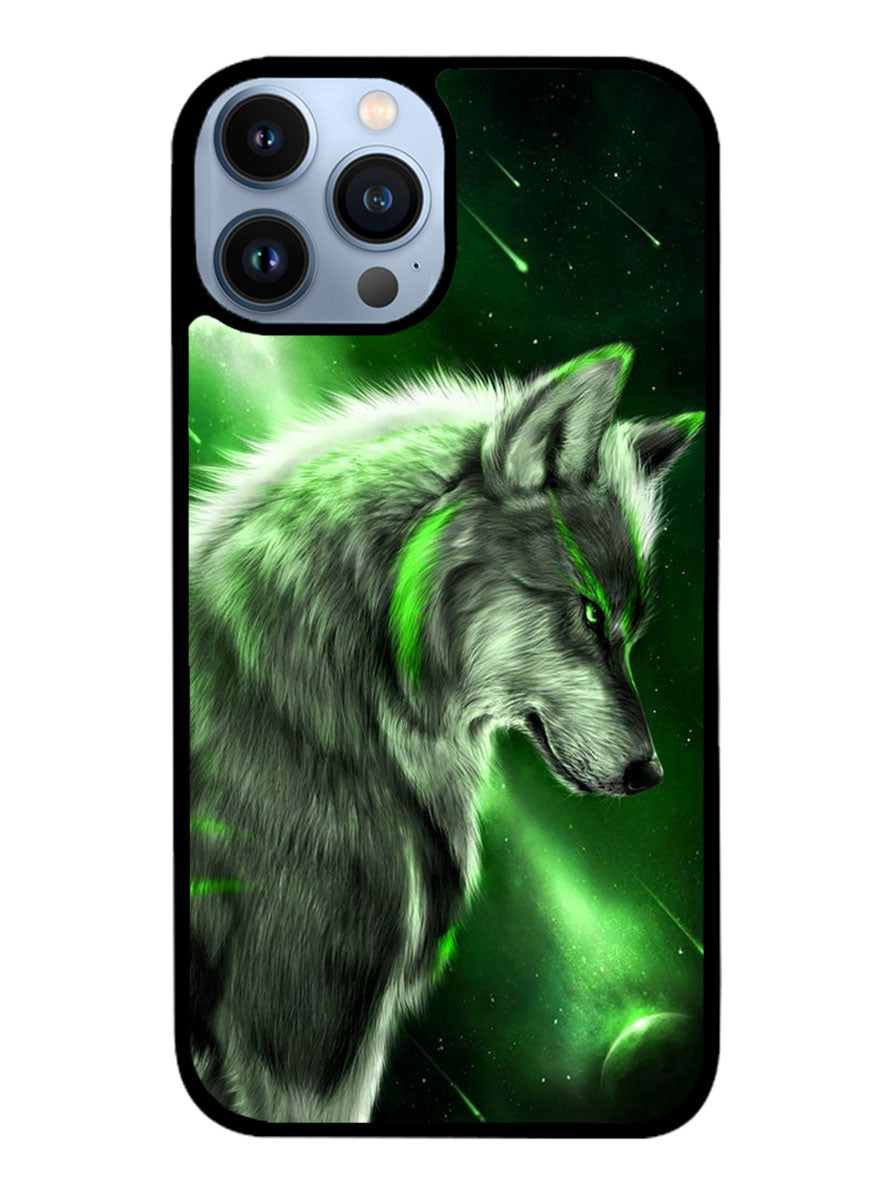 Wolf Green iPhone 13 Pro Max Case