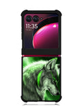 Wolf Green Motorola Moto Razr Plus 2023 , Moto Razr+ 2023 Case