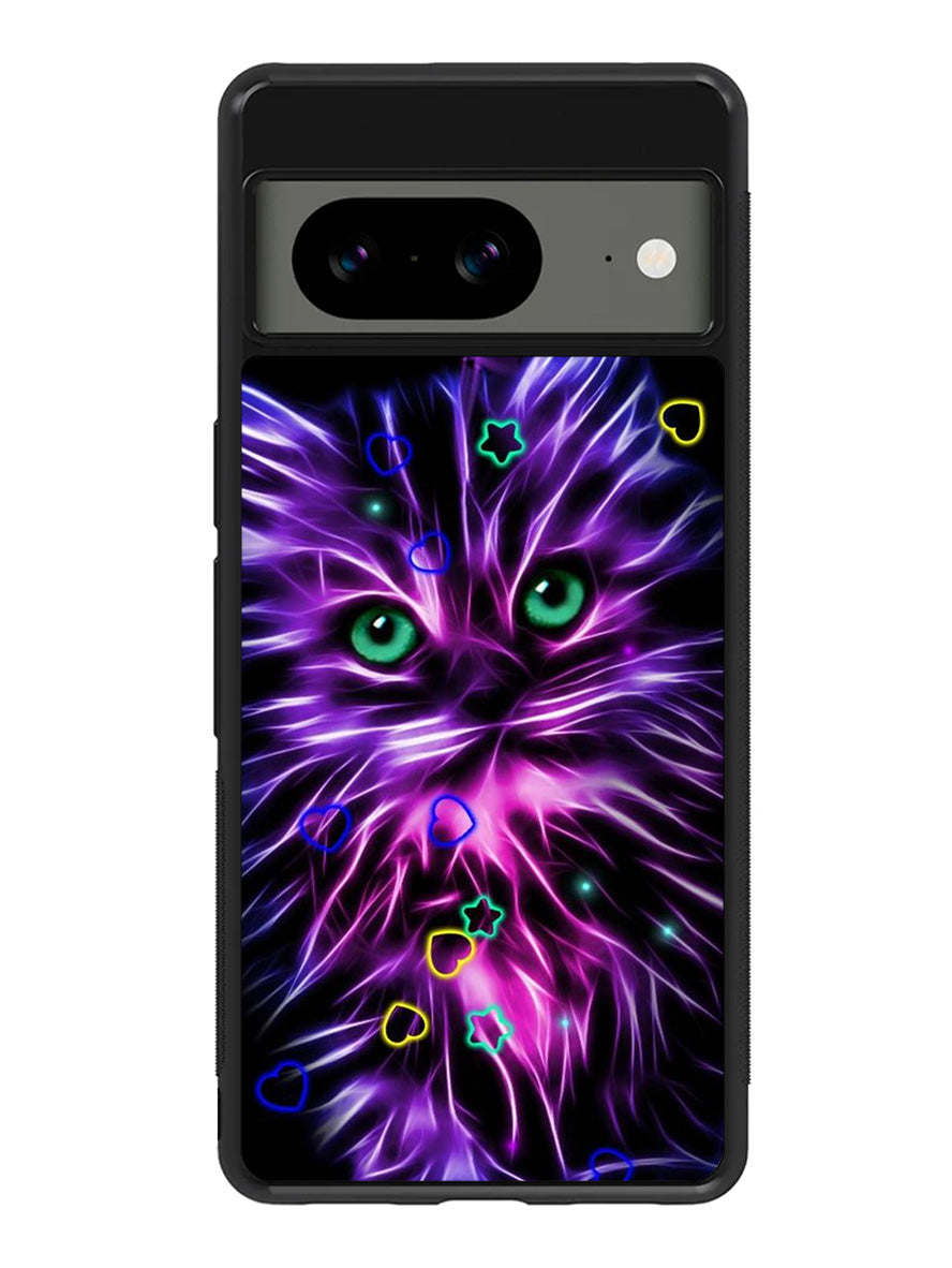 Cat Glow Purple 1st Google Pixel 8 Case