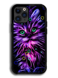 Cat Glow Purple 1st iPhone 12 Pro Max Case