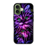 Cat Glow Purple 1st iPhone 17 Case
