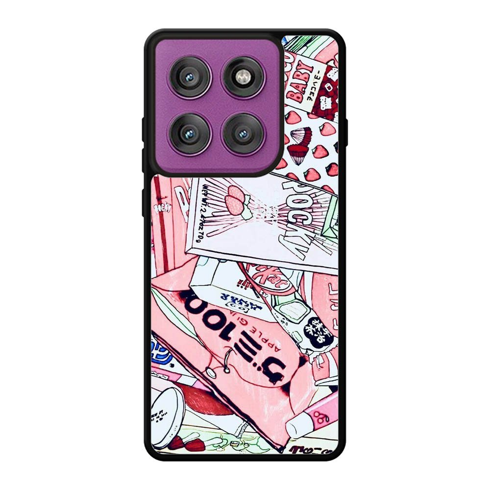 Japanese Pink Motorola Moto Edge 60 Pro Case