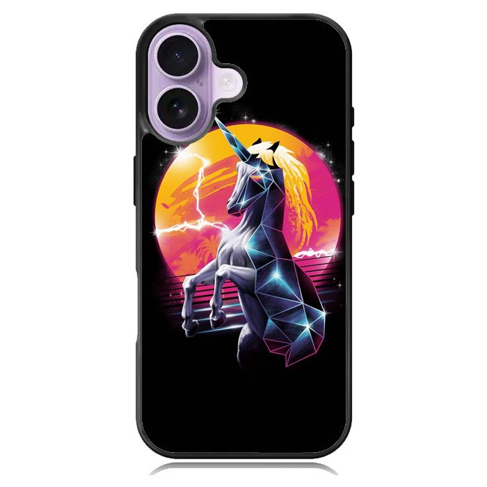Unicorn Black Colors iPhone 16 Case DC1922