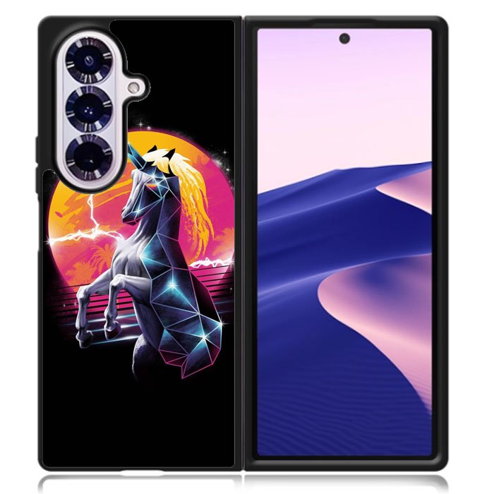 Unicorn Black Colors Samsung Galaxy Z Fold 7 Case DC1922