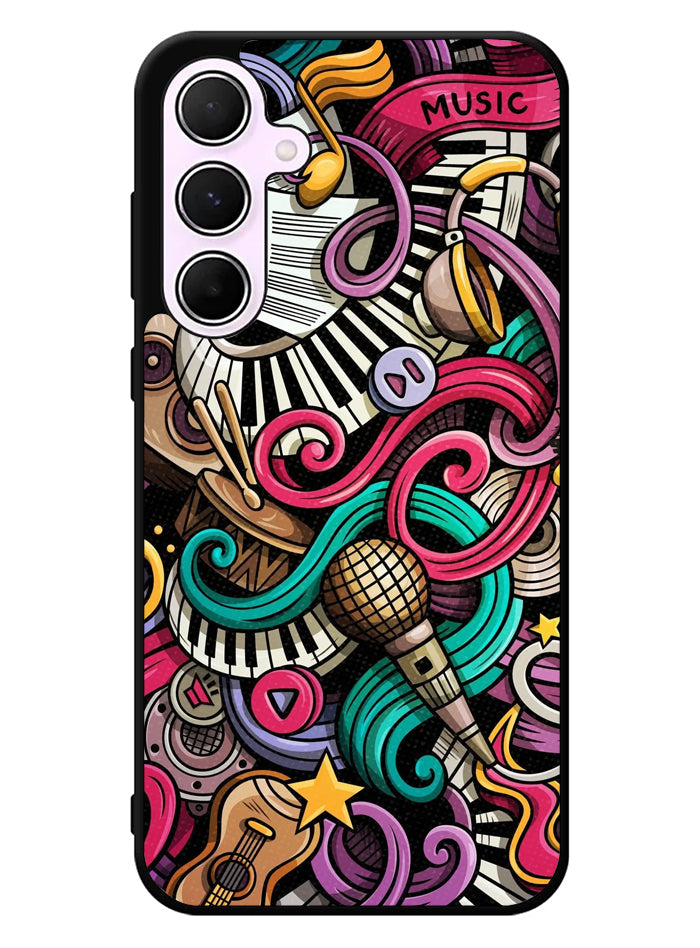 Doodles Music Samsung Galaxy A35 5G Case