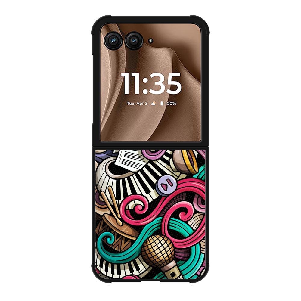 Doodles Music Motorola Moto RAZR Plus 2025 Case
