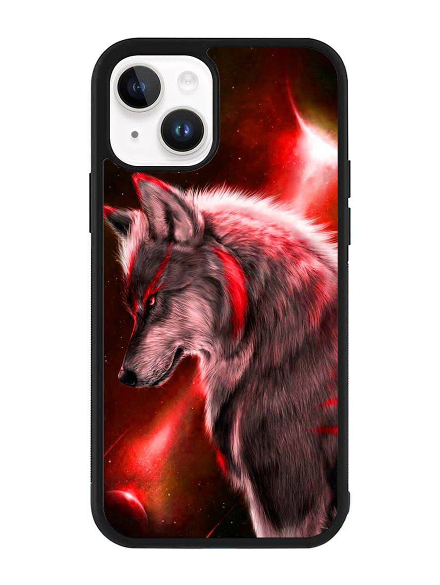 Cool Wolf Red iPhone 15 Case