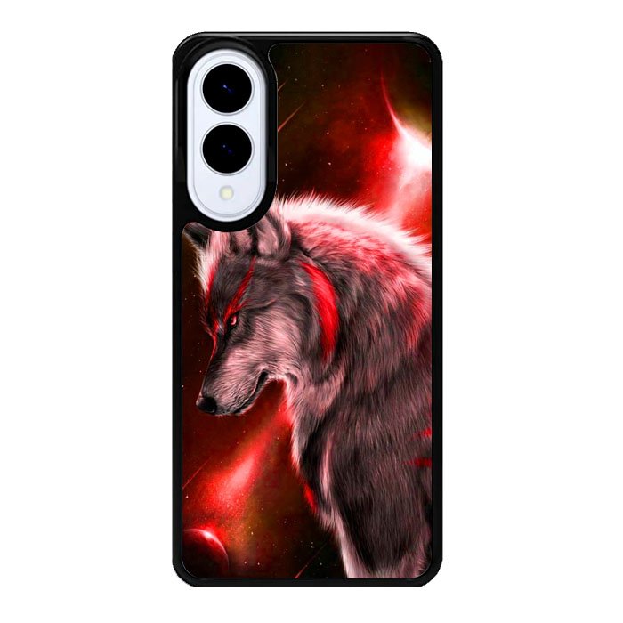 Cool Wolf Red Samsung Galaxy S25 Edge DC0383