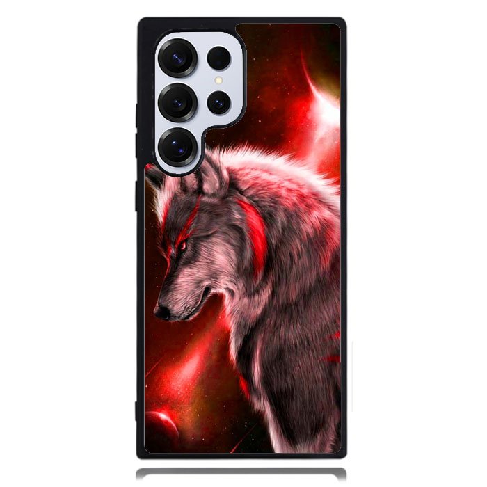 Cool Wolf Red Samsung Galaxy S25 Ultra Case DC0383