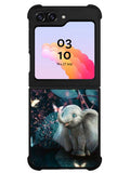 Butterfly Elephant Light F Samsung Galaxy Z Flip 5 5G 2023 Case