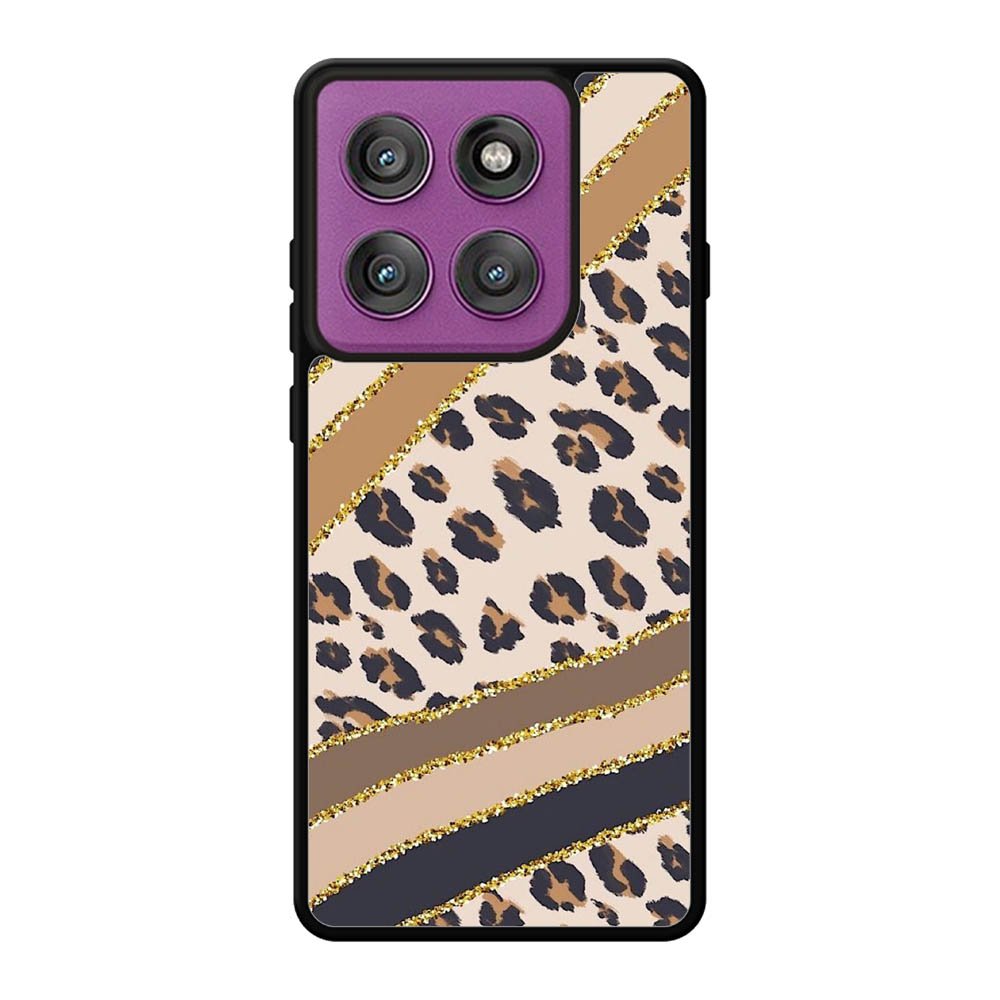 Leopard Gold Motorola Moto Edge 60 Pro Case