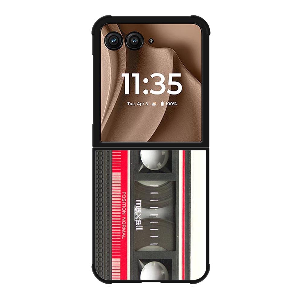 Retro Cassette Tape 1st Motorola Moto RAZR Plus 2025 Case