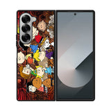 Peanuts In Background Wood Art Samsung Galaxy Z Fold 7 5G Case