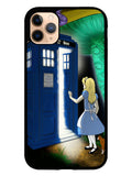 Alice Wonderland On Tardis iPhone 11 Pro Case