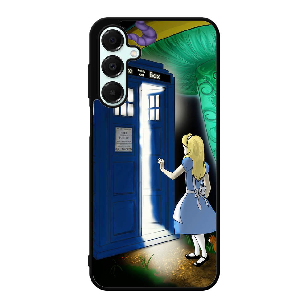 Alice Wonderland On Tardis Samsung Galaxy A16 Case DC6713