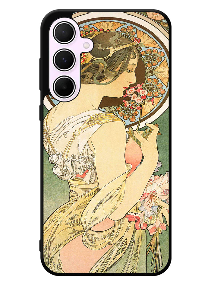 Alphonse Mucha Primrose Art Nouveau Samsung Galaxy A35 5G Case