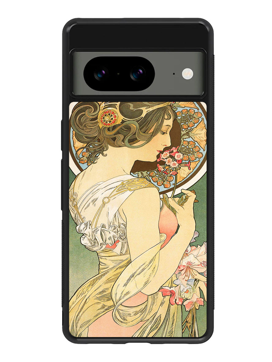 Alphonse Mucha Primrose Art Nouveau Google Pixel 8 Case