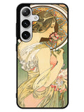 Alphonse Mucha Primrose Art Nouveau Samsung Galaxy S25 5G Case