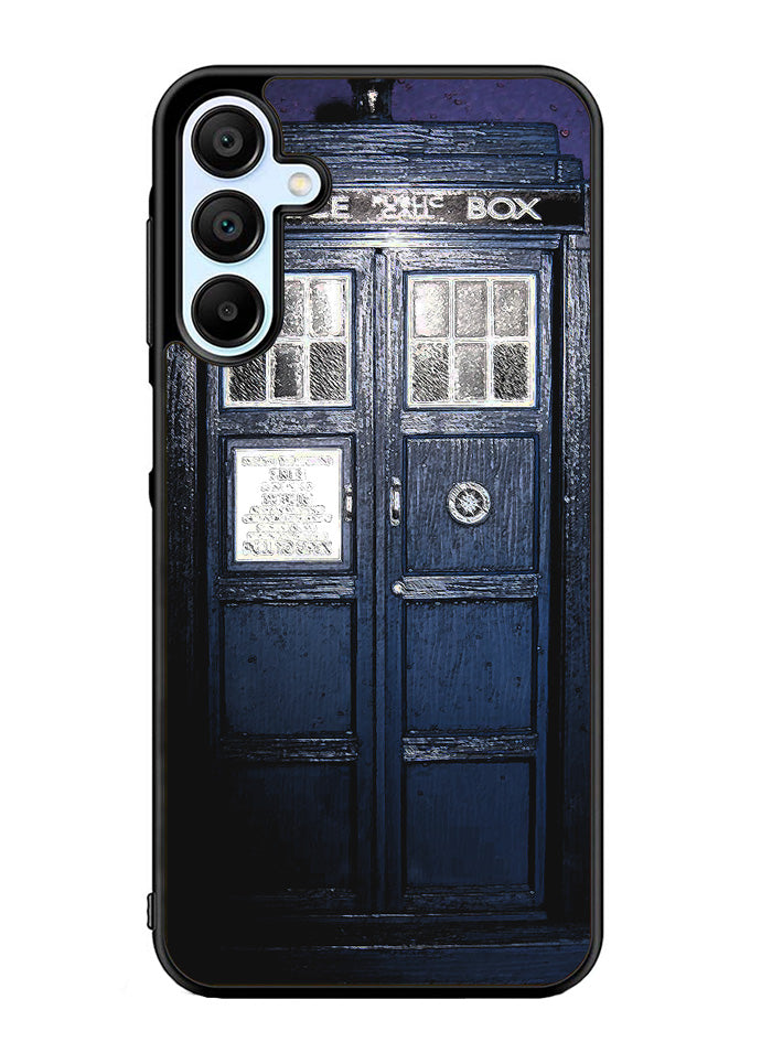 Dark Blue Tardis Doctor Who Toy Samsung Galaxy A15 5G Case