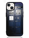 Dark Blue Tardis Doctor Who Toy iPhone 14 Case BLN0237