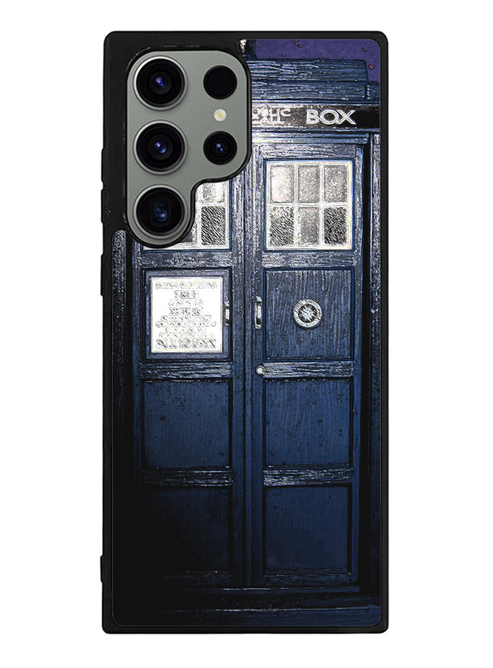 Dark Blue Tardis Doctor Who Toy Samsung Galaxy S23 Ultra 5G Case