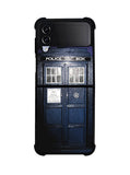 Dark Blue Tardis Doctor Who Toy Samsung Galaxy Z Flip 4 5G 2022 Case