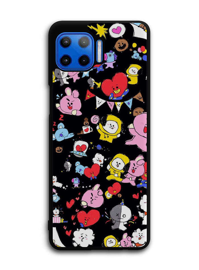 BT21 in Planet Py Motorola Moto One 5G Case , Moto One 5G UW Case , Moto G 5G Plus Case