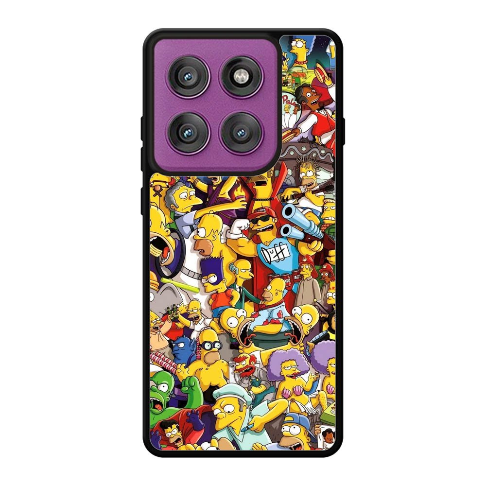 Simpsons All Characters Motorola Moto Edge 60 Pro Case