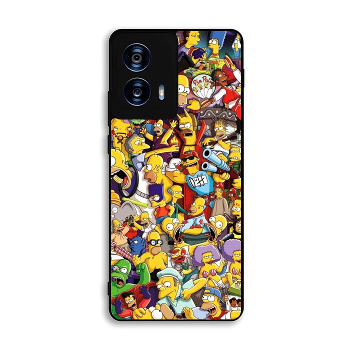 Simpsons All Characters Motorola Moto G Power 5G 2024 Case DC3909
