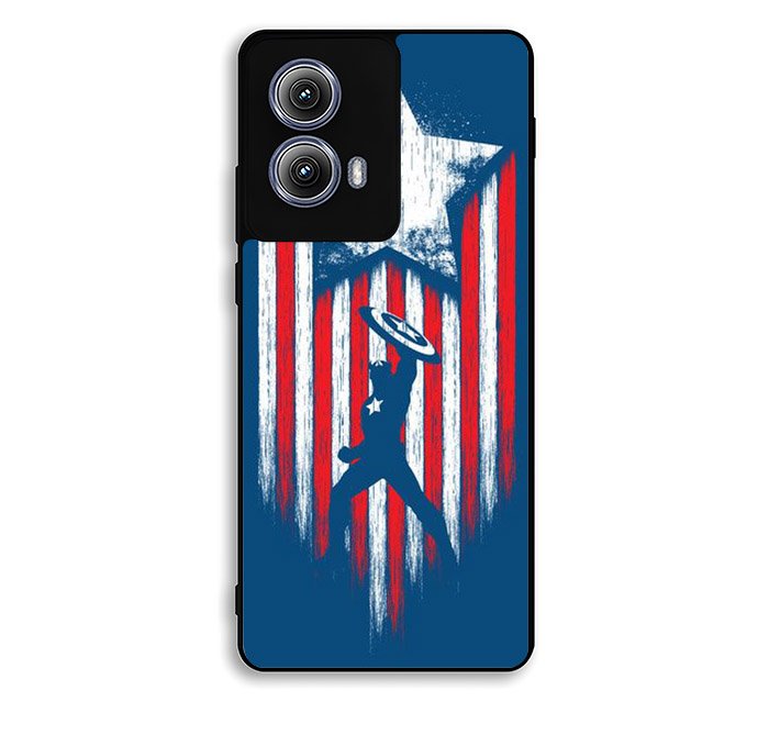 Captain America Blue Motorola Moto Edge 2024 Case DC4404