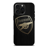 Arsenal Logo Gold iPhone 16 Pro Max Case DC0094