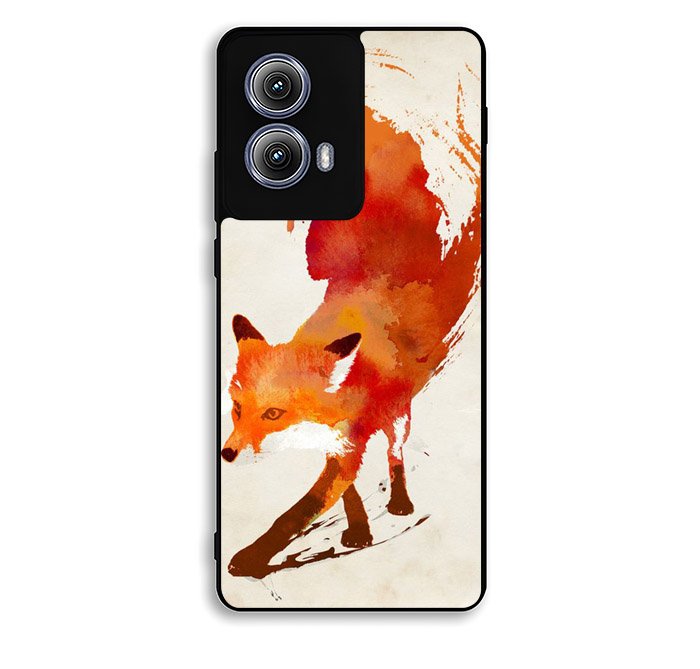 Watercolor art orange red fox animal Motorola Moto Edge 2024 Case DC1064