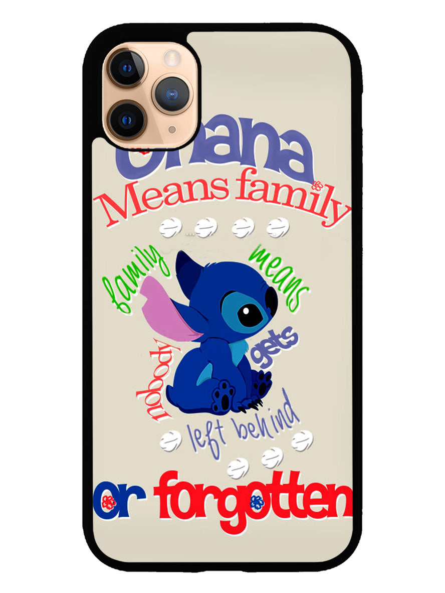 Stitch Disney Ohana Means Family iPhone 11 Pro Case