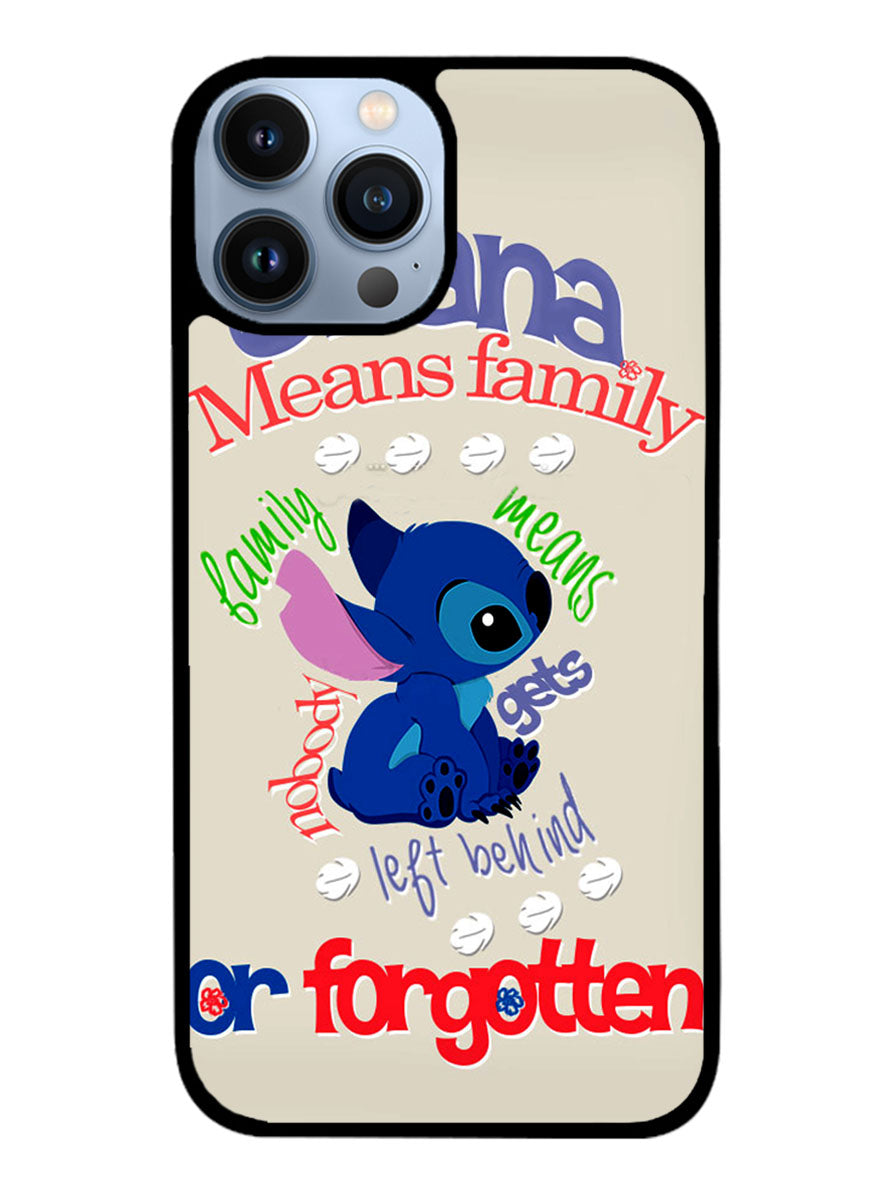 Stitch Disney Ohana Means Family iPhone 13 Pro Max Case