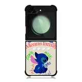 Stitch Disney Ohana Means Family Samsung Galaxy Z Flip 6 Case