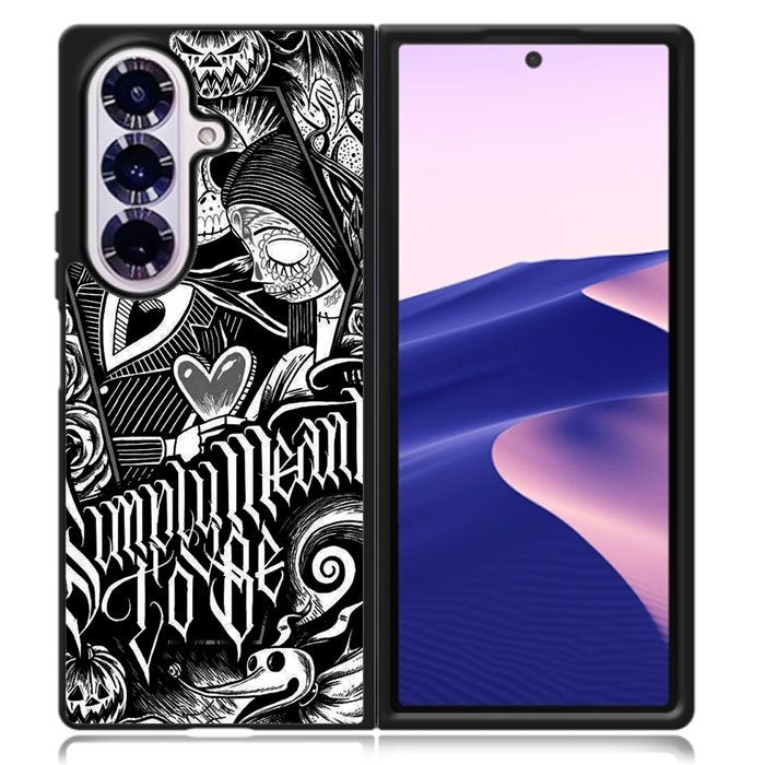 Jack And Sally Muertitos The Nightmare Before Christmas Samsung Galaxy Z Fold 7 Case DC0893