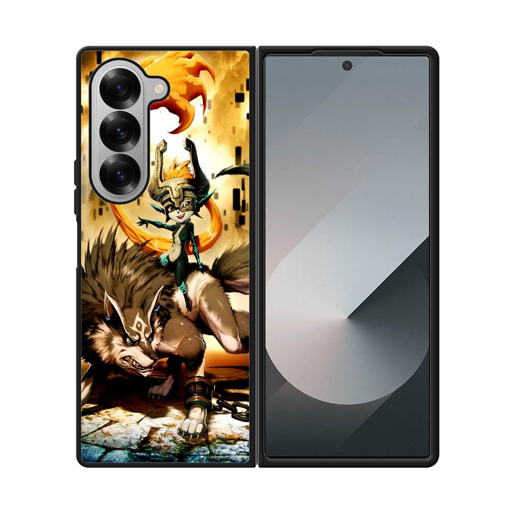 Zelda and wolf twilight princess Samsung Galaxy Z Fold 7 5G Case