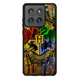 Harry Potter Hogwarts Logo wood Motorola Moto Edge 2025 Case