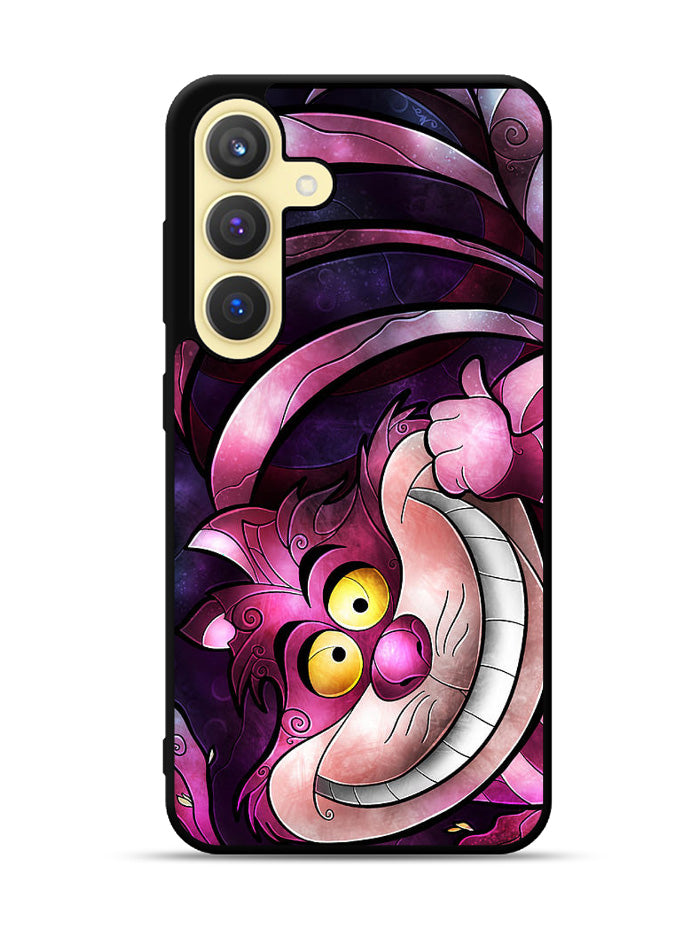Disney Cheshire Cat Stained Glass Samsung Galaxy S25 Plus 5G , Samsung Galaxy S25+ 5G Case