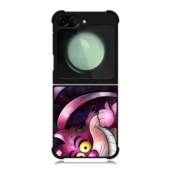 Disney Cheshire Cat Stained Glass Samsung Galaxy Z Flip 6 Case