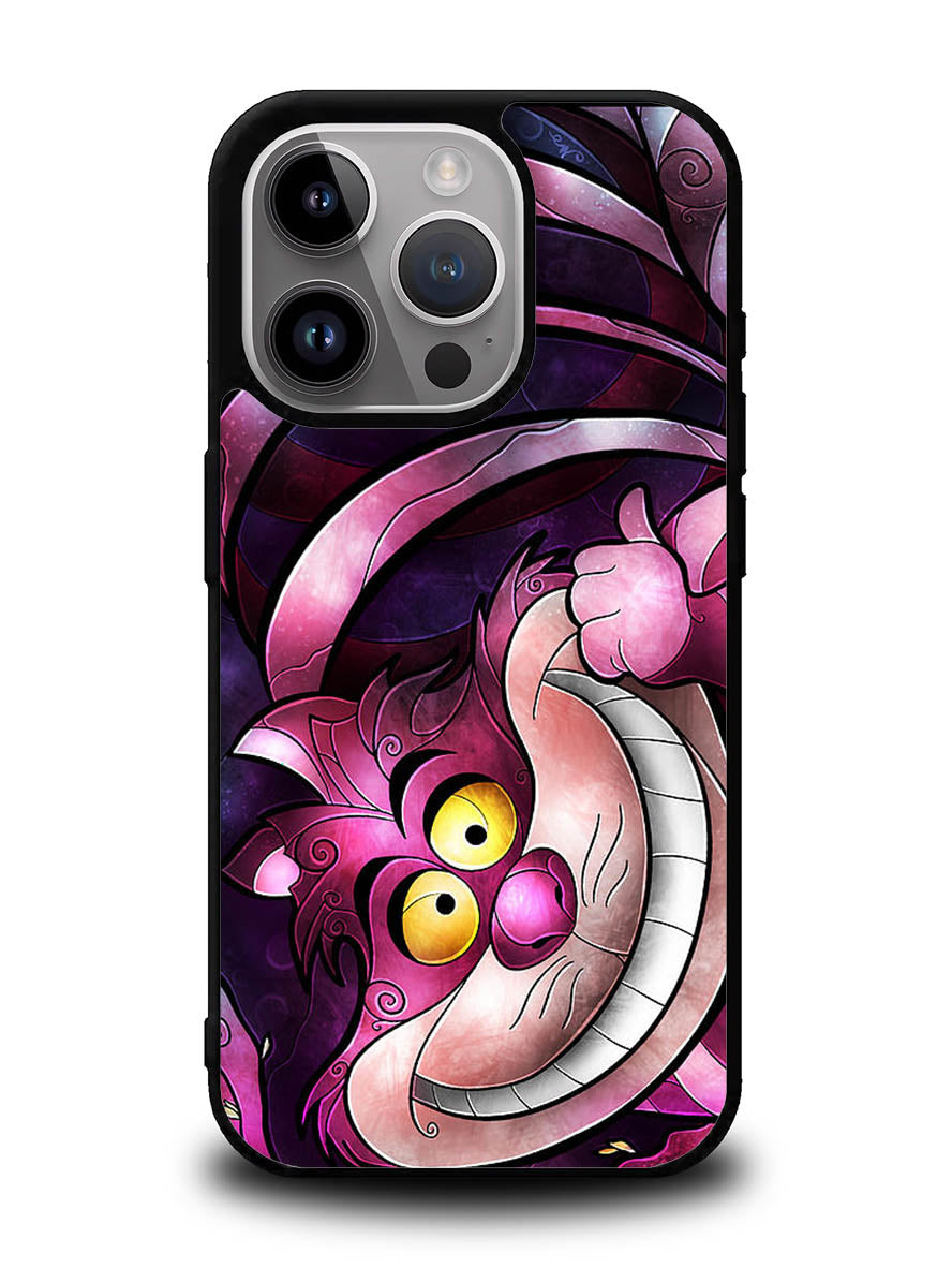 Disney Cheshire Cat Stained Glass iPhone 15 Pro Case