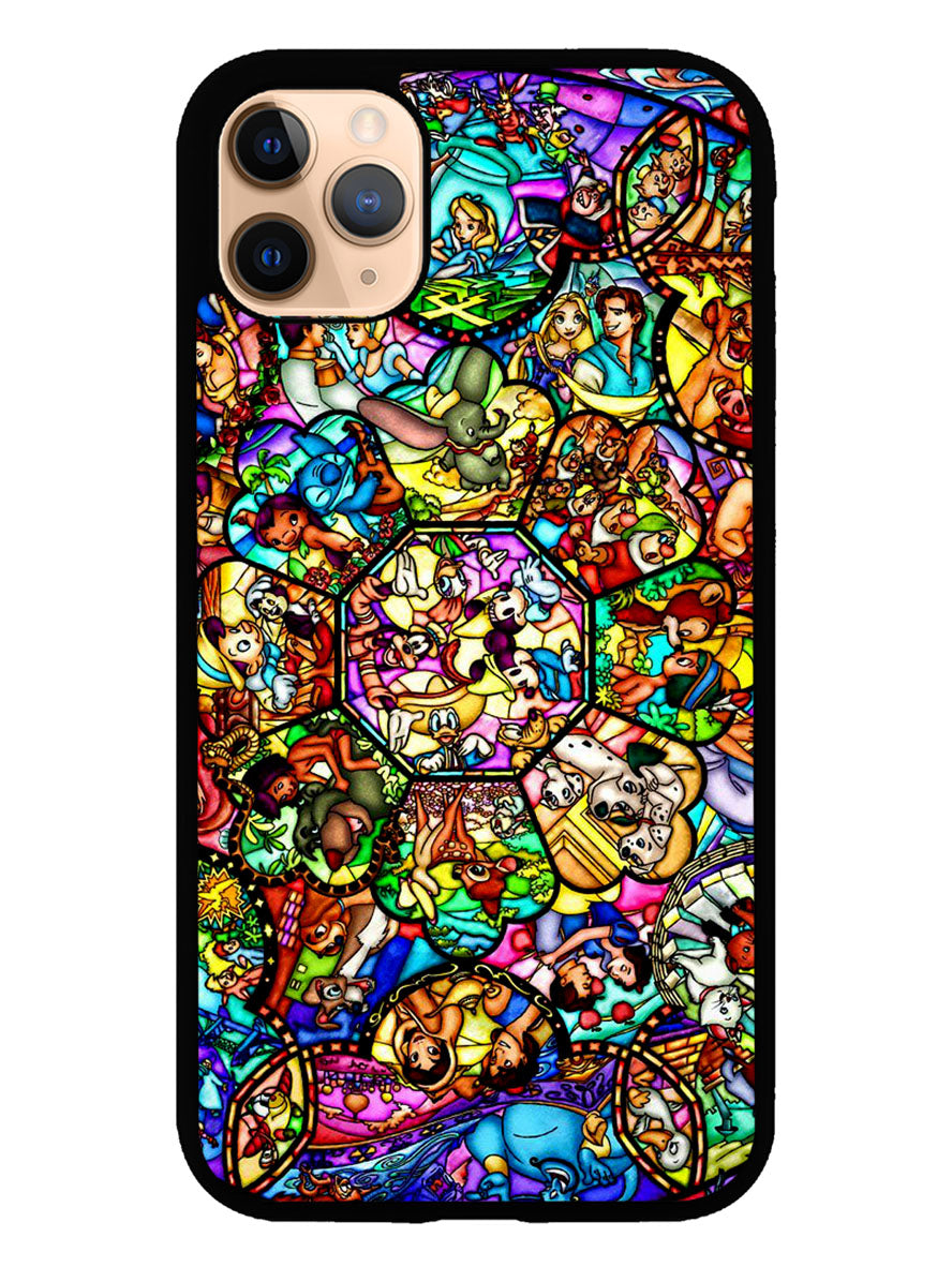 All Disney Heroes Stained Glass iPhone 11 Pro Max Case