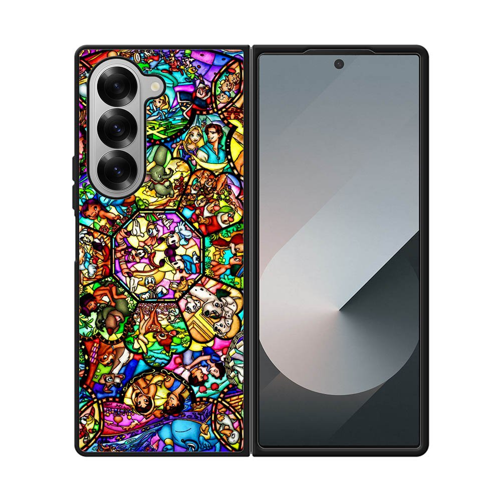 All Disney Heroes Stained Glass Samsung Galaxy Z Fold 7 5G Case
